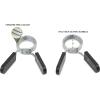 ProsourceFit Olympic Barbell Spring Clip Collar 2-inch Pair with Easy-Grip Handles for Weightlifting,Powerlifting and Strength Training