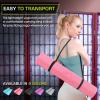 ProsourceFit Original Yoga Exercise Mat ¼” (6mm) Thick for Comfort and Stability with Carrying Straps, Non Slip –Multiple Colors(Pink)