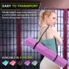 ProsourceFit Original Yoga Exercise Mat ¼” (6mm) Thick for Comfort and Stability with Carrying Straps, Non Slip –Multiple Colors(Purple)