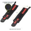 ProsourceFit Pair of Barbell Weight Lifting Wrist Wraps Support with Thumb Loop, Red(Red)