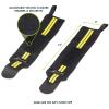 ProsourceFit Pair of Barbell Weight Lifting Wrist Wraps Support with Thumb Loop, Red(Yellow)