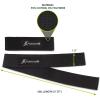 ProsourceFit Pair of Weight Lifting Straps for Men and Women, Adjustable Cotton Straps for Improved Grip(Black)