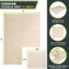 ProsourceFit Puzzle Exercise Mat ½ in, EVA Interlocking Foam Floor Tiles for Home Gym, Mat for Home Workout Equipment, Floor Padding for Kids, Grey, 24 in x 24 in x ½ in, 24 Sq Ft – 6 Tiles(Beige)
