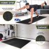 ProsourceFit Puzzle Exercise Mat ½ in, EVA Interlocking Foam Floor Tiles for Home Gym, Mat for Home Workout Equipment, Floor Padding for Kids, Grey, 24 in x 24 in x ½ in, 24 Sq Ft – 6 Tiles(Black)