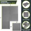 ProsourceFit Puzzle Exercise Mat ½ in, EVA Interlocking Foam Floor Tiles for Home Gym, Mat for Home Workout Equipment, Floor Padding for Kids, Grey, 24 in x 24 in x ½ in, 24 Sq Ft – 6 Tiles(Grey)