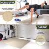 ProsourceFit Puzzle Exercise Mat ½ in, EVA Interlocking Foam Floor Tiles for Home Gym, Mat for Home Workout Equipment, Floor Padding for Kids, Grey, 24 in x 24 in x ½ in, 24 Sq Ft – 6 Tiles(Beige)