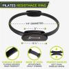 ProsourceFit Resistance Ring enhances Pilates Workouts with Light Resistance to Help Tone and Strengthen Your Entire core and Body(Black)