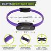ProsourceFit Resistance Ring enhances Pilates Workouts with Light Resistance to Help Tone and Strengthen Your Entire core and Body(Purple)