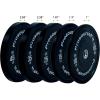 ProsourceFit Solid Rubber Bumper Plates (Sold Individually) with Steel Insert, for Strength Training and Cross Conditioning, Power Lifting(25lb)
