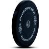 ProsourceFit Solid Rubber Bumper Plates (Sold Individually) with Steel Insert, for Strength Training and Cross Conditioning, Power Lifting(25lb)