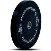 ProsourceFit Solid Rubber Bumper Plates (Sold Individually) with Steel Insert, for Strength Training and Cross Conditioning, Power Lifting(45lb)