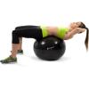 ProsourceFit Stability Exercise Ball with Foot Pump, Black 55, 65, 75 cm, Anti-Burst up to 2,000 lb. for Fitness, Pilates, Balance, and Yoga