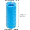 ProsourceFit Thick Grips for Dumbbell and Barbell, 1.9-in Axle Bar Adapter for Weightlifting and Strength Training (Blue)(Blue)