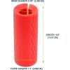 ProsourceFit Thick Grips for Dumbbell and Barbell, 1.9-in Axle Bar Adapter for Weightlifting and Strength Training (Blue)(Red)