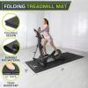 ProsourceFit Treadmill & Exercise Equipment Mats, Folding (7’L x 3’W x ¼”T) High Density PVC Floor Protector(Folding)