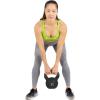 ProsourceFit Vinyl Coated Cast Iron Kettlebells for Full Body Fitness Workouts(Black)