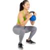 ProsourceFit Vinyl Coated Cast Iron Kettlebells for Full Body Fitness Workouts(Blue)