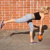 ProsourceFit Vinyl Coated Cast Iron Kettlebells for Full Body Fitness Workouts(Orange)