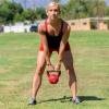 ProsourceFit Vinyl Coated Cast Iron Kettlebells for Full Body Fitness Workouts(Red)