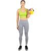 ProsourceFit Vinyl Coated Cast Iron Kettlebells for Full Body Fitness Workouts(Yellow)