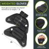 ProsourceFit Weighted Gloves, Pair of Heavy Duty 2 lb. Neoprene for Sculpting and Aerobics(Black)