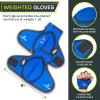 ProsourceFit Weighted Gloves, Pair of Heavy Duty 2 lb. Neoprene for Sculpting and Aerobics(Blue)