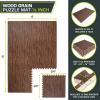 ProsourceFit Wood Grain Puzzle Mat ½-inch, 6 EVA Foam Interlocking Floor Tiles (24 Sq Ft) for Secure Indoor Room Workout Flooring and Playmat(Dark Oak – 24 Sq Ft – 6 Tiles)