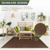 ProsourceFit Wood Grain Puzzle Mat ½-inch, 6 EVA Foam Interlocking Floor Tiles (24 Sq Ft) for Secure Indoor Room Workout Flooring and Playmat(Dark Walnut – 24 Sq Ft – 6 Tiles)
