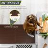 ProsourceFit Wood Grain Puzzle Mat ½-inch, 6 EVA Foam Interlocking Floor Tiles (24 Sq Ft) for Secure Indoor Room Workout Flooring and Playmat(Dark Walnut – 24 Sq Ft – 6 Tiles)