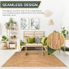 ProsourceFit Wood Grain Puzzle Mat ½-inch, 6 EVA Foam Interlocking Floor Tiles (24 Sq Ft) for Secure Indoor Room Workout Flooring and Playmat(Light Oak – 24 Sq Ft – 6 Tiles)