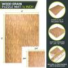 ProsourceFit Wood Grain Puzzle Mat ½-inch, 6 EVA Foam Interlocking Floor Tiles (24 Sq Ft) for Secure Indoor Room Workout Flooring and Playmat(Light Oak – 24 Sq Ft – 6 Tiles)