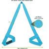 ProsourceFit Yoga Mat Carrying Sling, Easy Adjustable Carry Strap 60” Long Cotton (5 Colors to Choose From)(Aqua)