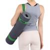ProsourceFit Yoga Mat Carrying Sling, Easy Adjustable Carry Strap 60” Long Cotton (5 Colors to Choose From)(Green)
