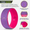 ProsourceFit Yoga Wheel Prop 12” for Improving Yoga Poses, Backbends, Flexibility, Balance, Stretching, Relaxation(Purple/Pink)