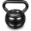 ProsourceFit Adjustable 40-lb Cast Iron Kettlebell Weight Set for Home Gym Strength Training