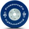 ProsourceFit Competition Color Training Bumper Plates, Rubber with Steel Insert, 45lb, Calibrated for Strength Exercise and Cross Conditioning, Power Lifting, Weighted Workouts