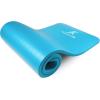 ProsourceFit Extra Thick Yoga and Pilates Mat ½” (13mm) or 1″ (25mm), 71-inch Long High Density Exercise Mat with Comfort Foam and Carrying Strap(Aqua)