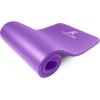 ProsourceFit Extra Thick Yoga and Pilates Mat ½” (13mm) or 1″ (25mm), 71-inch Long High Density Exercise Mat with Comfort Foam and Carrying Strap(Purple)
