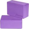 ProsourceFit Foam Yoga Blocks Set of 2, High Density EVA Yoga Bricks, Sturdy Yoga Prop Large Size 4x 6 x 9(Purple)