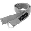 ProsourceFit Metal D-Ring Yoga Strap 8’ Durable Cotton for Stretching and Flexibility(Grey)