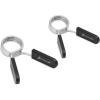 ProsourceFit Olympic Barbell Spring Clip Collar 2-inch Pair with Easy-Grip Handles for Weightlifting,Powerlifting and Strength Training
