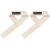 ProsourceFit Pair of Weight Lifting Straps for Men and Women, Adjustable Cotton Straps for Improved Grip(Beige)