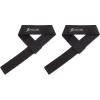 ProsourceFit Pair of Weight Lifting Straps for Men and Women, Adjustable Cotton Straps for Improved Grip(Black)