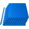 ProsourceFit Puzzle Exercise Mat ½ in, EVA Interlocking Foam Floor Tiles for Home Gym, Mat for Home Workout Equipment, Floor Padding for Kids, Grey, 24 in x 24 in x ½ in, 24 Sq Ft – 6 Tiles(Blue)