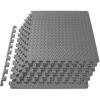 ProsourceFit Puzzle Exercise Mat ½ in, EVA Interlocking Foam Floor Tiles for Home Gym, Mat for Home Workout Equipment, Floor Padding for Kids, Grey, 24 in x 24 in x ½ in, 24 Sq Ft – 6 Tiles(Grey)