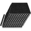 ProsourceFit Rubber Top Exercise Puzzle Mat ½-inch or ¾-inch, EVA Foam Interlocking Tiles for Home Gym Protective Flooring for Equipment and Workouts, Available in 24 SQ FT or 48 SQ FT(Grey – 3/4 Inch – 48 Sq Ft – 12 Tiles)