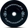 ProsourceFit Solid Rubber Bumper Plates (Sold Individually) with Steel Insert, for Strength Training and Cross Conditioning, Power Lifting(35lb)