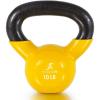 ProsourceFit Vinyl Coated Cast Iron Kettlebells for Full Body Fitness Workouts(Yellow)