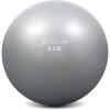 ProsourceFit Weighted Toning Exercise Balls for Pilates, Yoga, Strength Training and Physical Therapy, 2 lb to 8 lb, Color Coded(Silver 6lb)