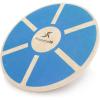 ProsourceFit Wooden Balance Board Non-Slip Wobble Core Trainer 15.75in (39.5cm) Diameter with 360 Rotation for Stability Training, Full Body Exercises, Physical Therapy(Blue)